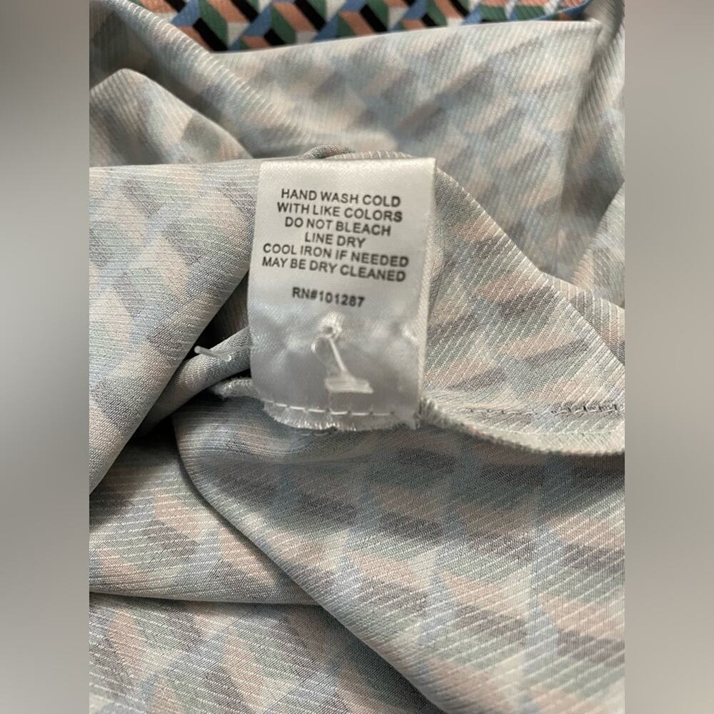 Neiman Marcus Geometric Patterned Button Down Dre… - image 7